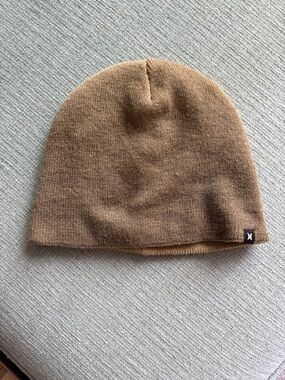 Hurley Camel Brown Reversible Beanie
